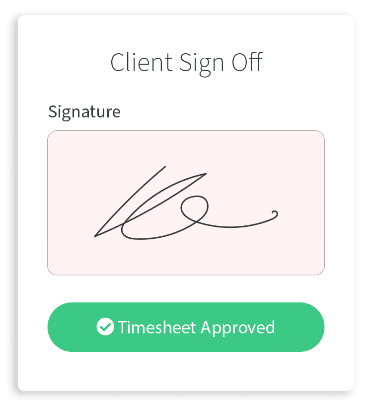 Client Sign Off